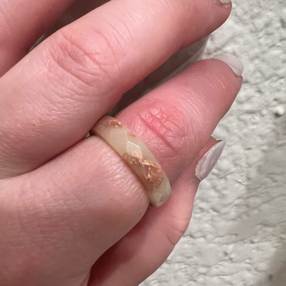 Resin Gold Ring